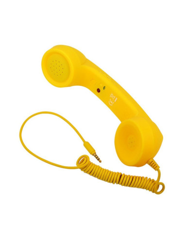 Ricevitore Telefonico Retrò 3.5mm Rosa Giallo | Melacompro