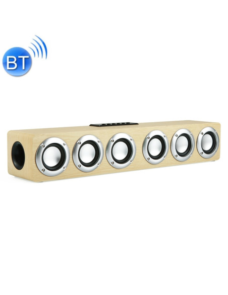 Speaker Bluetooth M1 Legno Giallo Sveglia | Melacompro