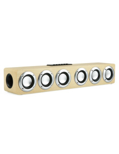Speaker Bluetooth M1 Legno Giallo Sveglia | Melacompro 2