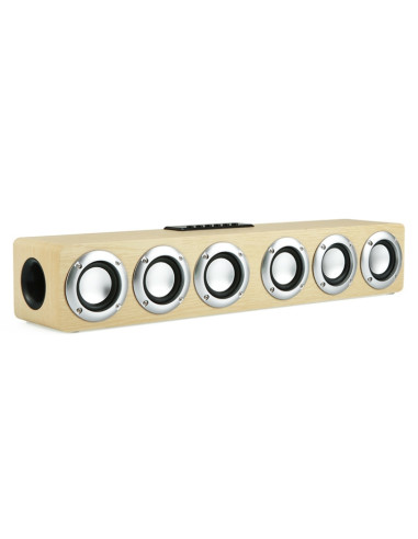 Speaker Bluetooth M1 Legno Giallo Sveglia | Melacompro
