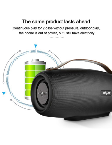 Speaker Bluetooth Zealot S27 Nero | Melacompro