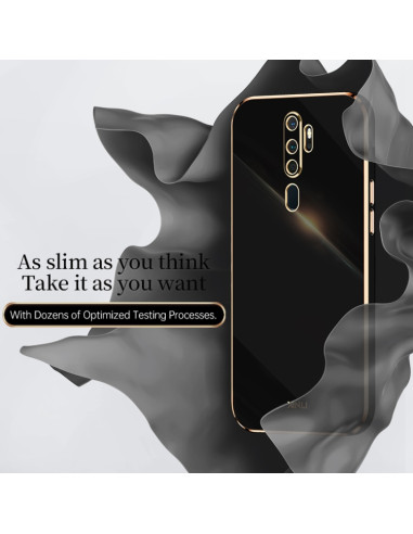 Cover Oppo A9 2020 TPU Menta Antiurto Nero | Melacompro