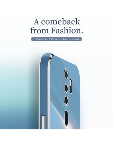 Cover Oppo A9 2020 TPU Menta Antiurto Nero | Melacompro