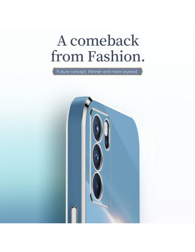 Cover OPPO Reno6 5G TPU Antiurto Celestial Blu | Melacompro