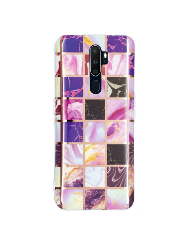 Cover Oppo A9 2020 Placcatura Metallica Square color matching | Melacompro