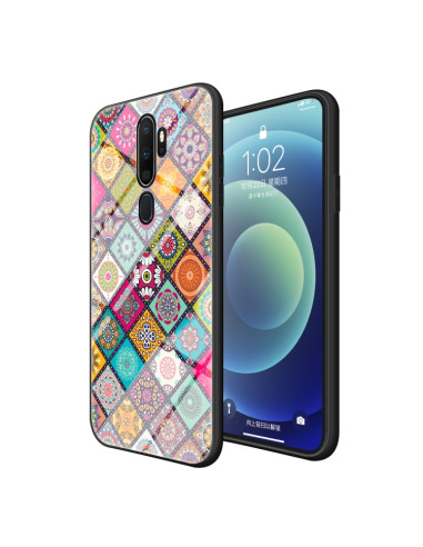 Cover Oppo A9 2020 TPU Menta Antiurto Checkered | Melacompro