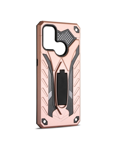 Cover Oppo A53 2020 TPU PC Antiurto Rosso Rose Oro | Melacompro