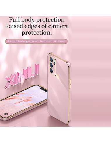 Cover OPPO Reno6 5G TPU Antiurto Rosa | Melacompro