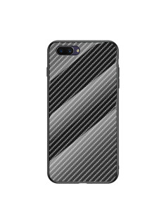 Cover OPPO A5 TPU Fibra di Carbonio Nero Nero fiber