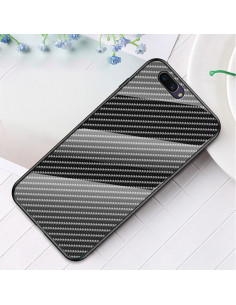 Cover OPPO A5 TPU Fibra Carbonio Nero fiber | Melacompro 2