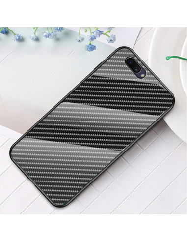 Cover OPPO A5 TPU Fibra Carbonio Nero fiber | Melacompro