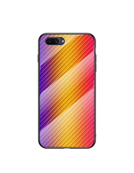 Cover OPPO A5 TPU Fibra Carbonio Oro fiber | Melacompro