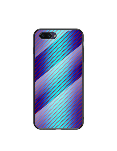Cover OPPO A5 TPU Fibra Carbonio Blu fiber | Melacompro