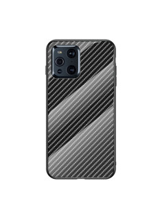 Cover OPPO Find X3 TPU Fibra Carbonio Nero fiber | Melacompro