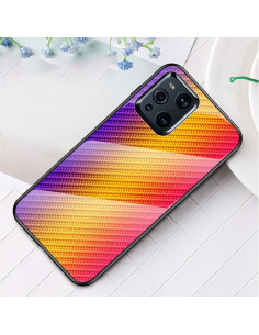 Cover OPPO Find X3 TPU Fibra Carbonio Oro fiber | Melacompro 2