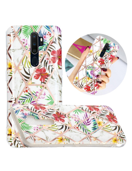 Cover Oppo A9 2020 Placcatura Metallica Tropical rainforest color matching | Melacompro