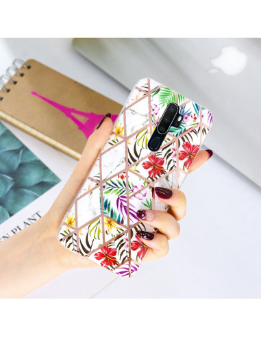 Cover Oppo A9 2020 Placcatura Metallica Tropical rainforest color matching | Melacompro