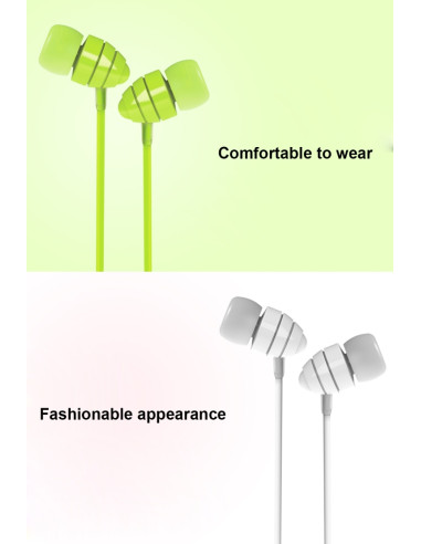 Auricolare JR-EL112S Conch II Jack 3.5mm Nero | Melacompro