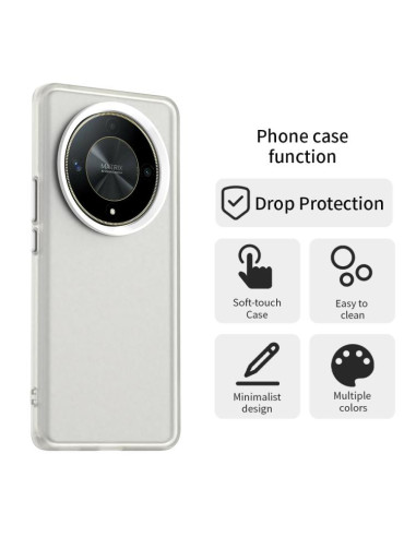 Cover Honor Magic6 Lite 5G PC TPU Bianco | Melacompro