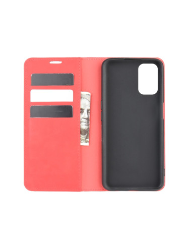 Cover OPPO A72 Pelle Magnetica Rosso | Melacompro