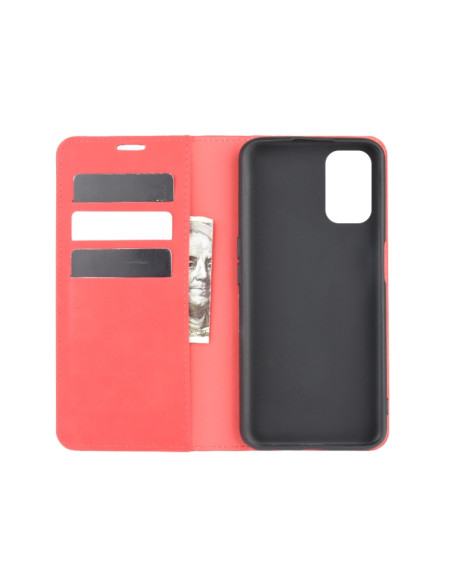 Cover OPPO A72 Pelle Magnetica Rosso | Melacompro