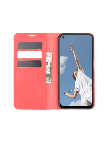 Cover OPPO A72 Pelle Magnetica Rosso | Melacompro