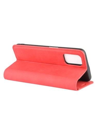 Cover OPPO A72 Pelle Magnetica Rosso | Melacompro