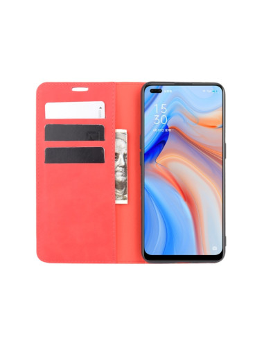 Cover OPPO Reno 4 5G Pelle Rosso | Melacompro