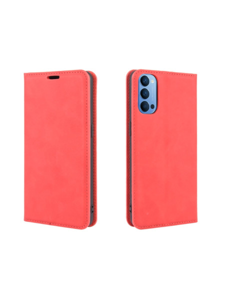 Cover OPPO Reno 4 5G Pelle Rosso | Melacompro