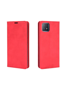 Cover OPPO A72 Pelle Magnetica Rosso | Melacompro 2