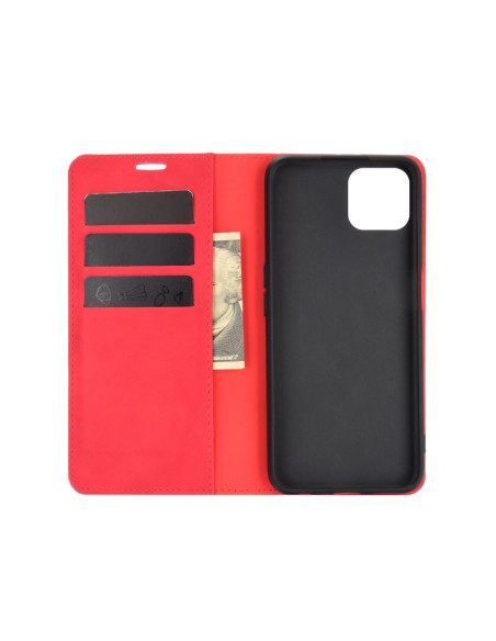 Cover OPPO A72 Pelle Magnetica Rosso | Melacompro