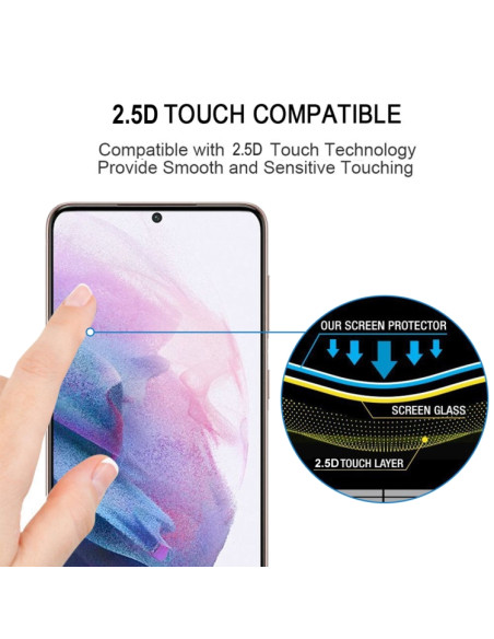 Pellicola Vetro Temperato Galaxy S21+ 5G Nero | Melacompro