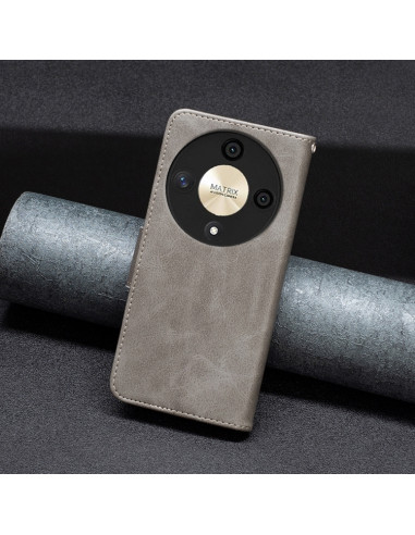 Cover Honor X9b Pelle PU Grigia | Melacompro