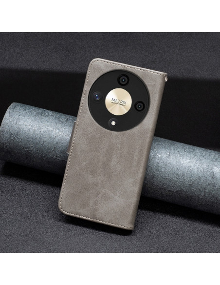 Cover Honor X9b Pelle PU Grigia | Melacompro