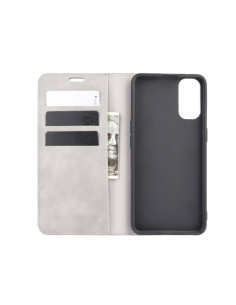 Cover OPPO Reno 4 5G Pelle Rosso Grigio | Melacompro 2