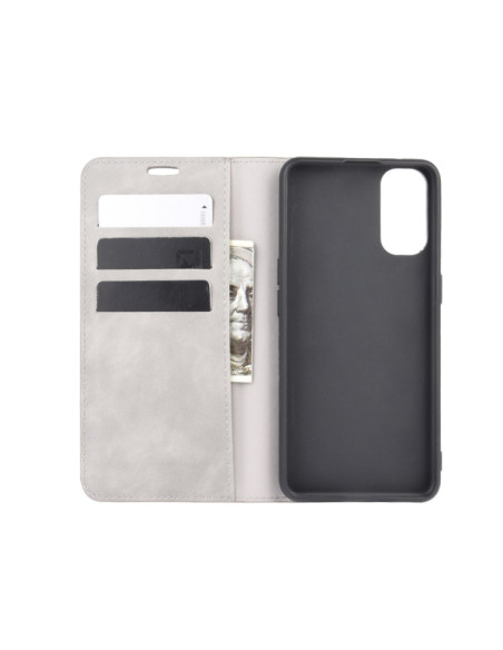 Cover OPPO Reno 4 5G Pelle Rosso Grigio | Melacompro