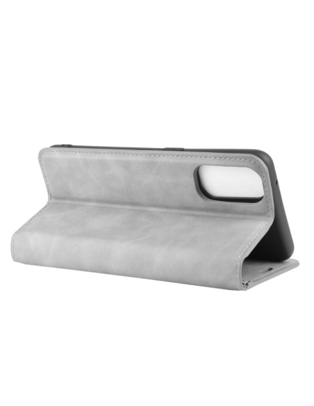 Cover OPPO Reno 4 5G Pelle Rosso Grigio | Melacompro