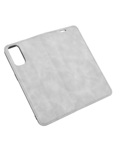 Cover OPPO Reno 4 5G Pelle Rosso Grigio | Melacompro