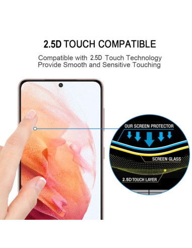 Vetro Temperato Galaxy S21 5G Nero | Melacompro