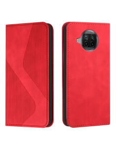 Cover Xiaomi Mi 10T Lite 5G Pelle Rosso Portafoglio