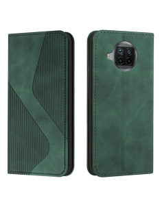 Cover Xiaomi Mi 10T Lite 5G Pelle Rosso Portafoglio Verde