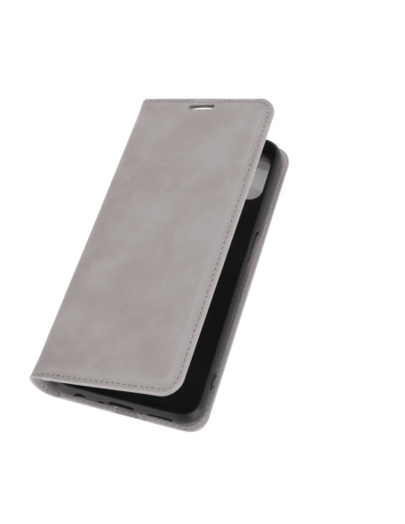 Cover OPPO A72 Pelle Magnetica Rosso Grigio | Melacompro