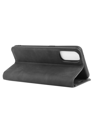 Cover OPPO Reno 4 5G Pelle Rosso Nero | Melacompro