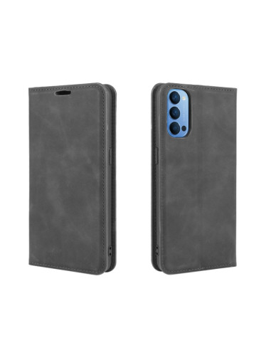 Cover OPPO Reno 4 5G Pelle Rosso Nero | Melacompro