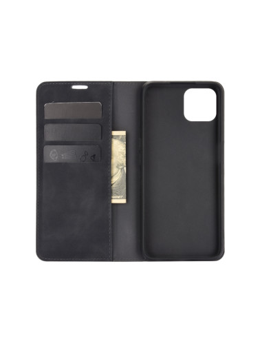 Cover OPPO A72 Pelle Magnetica Rosso Nero | Melacompro