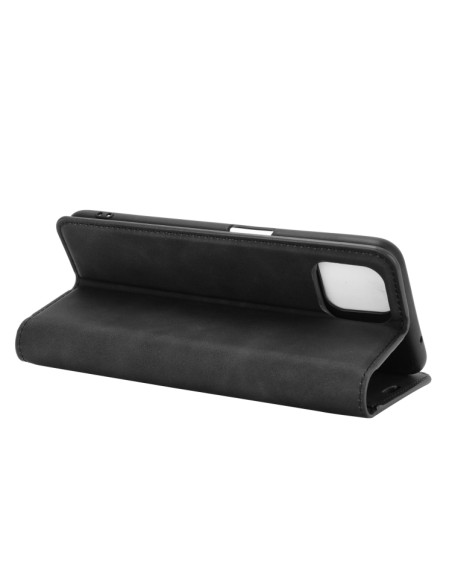 Cover OPPO A72 Pelle Magnetica Rosso Nero | Melacompro