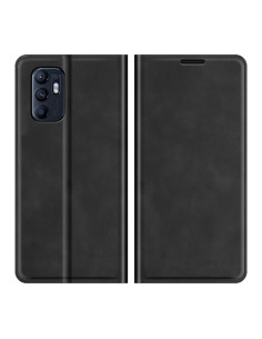 Cover OPPO Reno6 4G Pelle Magnetica Nero | Melacompro 2
