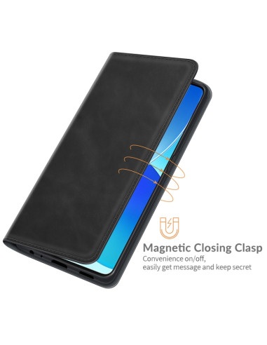 Cover OPPO Reno6 4G Pelle Magnetica Nero | Melacompro
