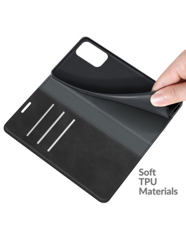 Cover OPPO Reno6 4G Pelle Magnetica Nero | Melacompro