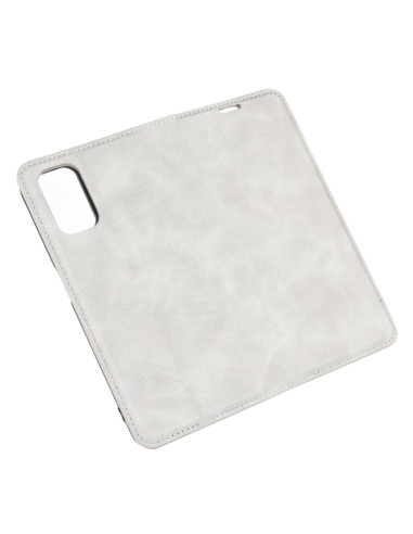 Cover OPPO A72 Pelle Magnetica Rosso Grigio | Melacompro